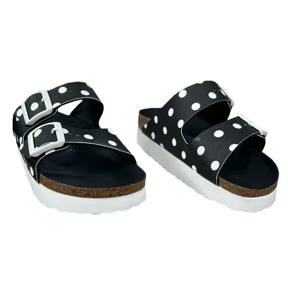 Papilio X Birkenstock Unisex Arizona Polka Dot Platform Sandal Size M 4 W 6 - Picture 5 of 10